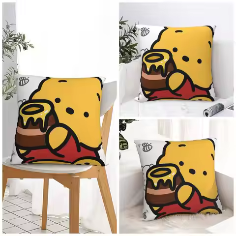 Pillow Case Winnie The Poohs Square Pillow Cover Morden Cushion Cover Graphic Pillowcases For Living