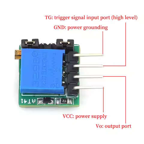 Liludin AT41 NE555 Timing Switch Module 1s-40h 1500mA Time Delay Relay Circuit for DC 12V 24V 3V 5V 