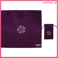 【 】 Decorate Tabletop Divination Tablecloth Prop Tarot Card Game Astrology Desk Props Constellation Flannel