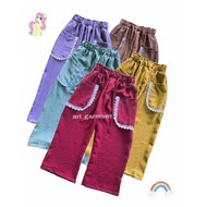 Crinkle air flow children's culottes Girls' long pants Children's culottes 12345678910-12 years