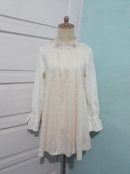 axes femme cream dress