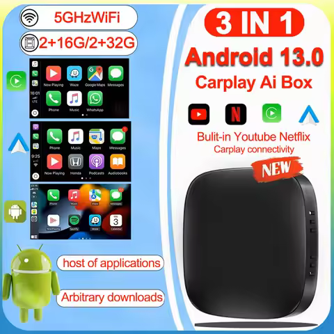 CarPlay Ai Box Android13 Tv Box Support Netflix YouTube Wireless Carplay Android Auto Car Intelligen