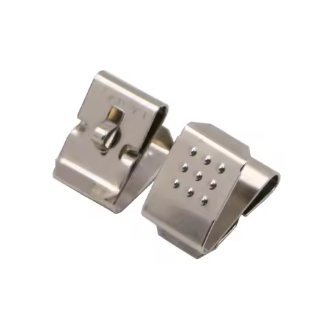 100pcs/lot Spring Steel Nickel Plate A, AA, CR2, CR123A Snap-On 209 Leaf Spring Battery Contact