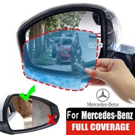2pcs Car Side Rearview Mirror Rainproof Sticker Waterproof Clear Anti Fog Full Cover Window Films Accessories For Mercedes Benz A B C CLA E GL GLA GLC M S V Class AMG Mercedes A45 W202 W203 W204 W205 W124 W210 W213 C200 W176 W212 W211 190E