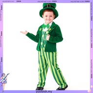 MYLITTLELASS Children Leprechaun Ireland Elf Wizard of Oz Emerald Fairy Tales Dress Up Costume 3Y-12