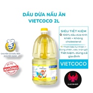 Dầu dừa Vietcoco cooking oil chai 2L - Dầu dừa nấu ăn từ Bến Tre