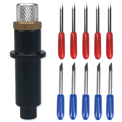 45/60 Degree 10pcs Plotter Blades Vinyl Cutter Cutting Knife Replaceable Knife for Mimaki + 1pc Mima