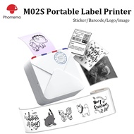Phomemo M02S Portable Label Sticker Printer,300DPI Bluetooth Thermal Printer