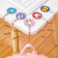 Table Purse Bag Hanger Desk Purse Hook Cartoon Metal Handbag Hanger Classroom Handbag Hook.