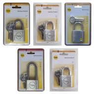 Yale Y119SS Stainless Steel Padlock with 5 Keys