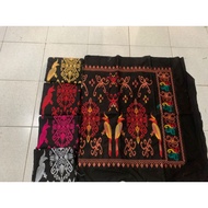 KATUN KALIMANTAN MOTIF EMBROIDERED FABRIC - DAYAK MOTIF EMBROIDERED COTTON FABRIC - EMBROIDERED COTT