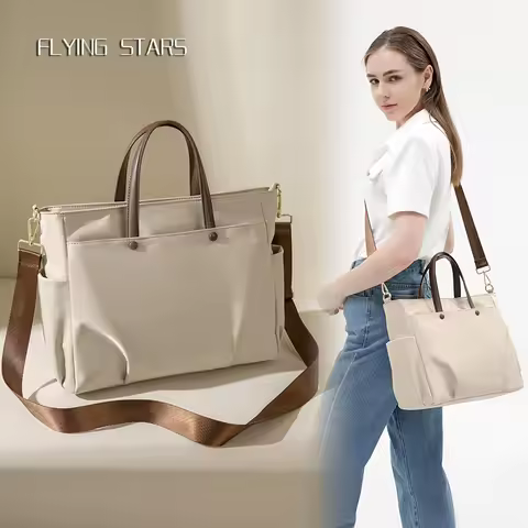 Ladies' Business Shoulder Bag Large Capacity 15 16 Inch 16.5-inch Laptop Bag Women Handbag Oxford Cl