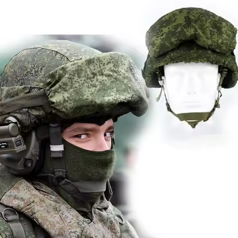 Russian Ratnik 6B47 Tactical Helmet with EMR Helmet and Goggles Cover Adjustable Nylon Strap Metal R