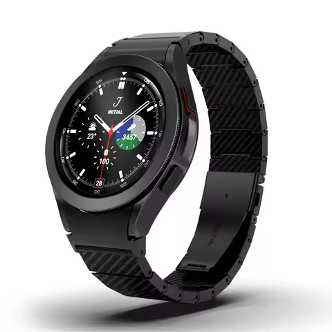 No Gaps Carbon Fiber Strap For Samsung Galaxy Watch 7 6 5 4 44mm 40mm 5Pro Bracelet For Samsung Gala