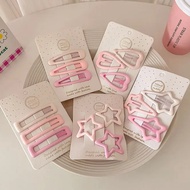 3pcs/set Jepit Rambut Untuk Kanak-kanak Perempuan Bintang Bb Klip Rambut Pin Mini Gaya Korea Frosted