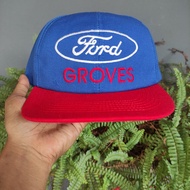 VINTAGE USA F0RD GR0VES TWO TONE HAT