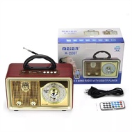Radio FM AM Wooden Portable Vintage TF Wireless Speaker Retro AM FM Radio With USB