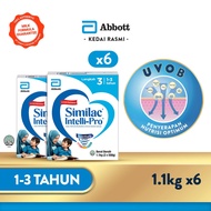 [Bundle of 6] Similac Intelli-Pro Step 3 Growing Up Milk Formula BIB (1.1kg) [Exp 02 Oct 2026 & / La