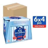 【mfoods-HLT】【F&N】Ice Mountain Sparkling Can Water - Grapefruit 325ml x 24 cans