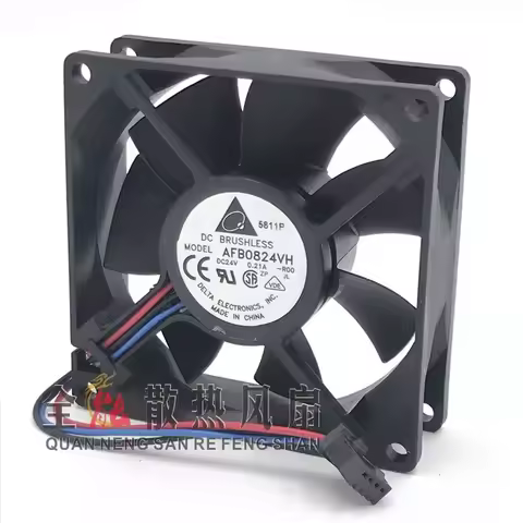 AFB0824VH 24V 0.21A 80x80x25mm Delta Ball Bearing Cooling Fan for Xiwei Inverter