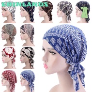 EBINLANDS Turban Hat  Fashion Beanie Muslim Cancer Chemo Hat