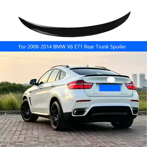 For 2008 2009 2010 2011 2012 2013 2014 BMW X6 E71 M-Performance Rear Spoilers Wings Glossy Bodykit A