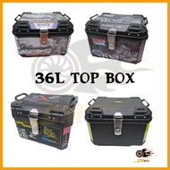 GS BLACK / ADV TOP BOX ONLY 36L 48L 57L With Aluminium Premium Lock Motor Travel Box Motorcycle High