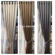 Imported Blackout Velvet Curtains with 6 Waves