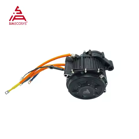 QS MOTOR J155A-36 PMSM Hairpin Motor 72V 5000W Encoder Mid Drive Motor with Gearbox for Electric Dir