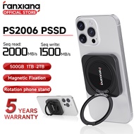 Fanxiang PS2006 Portable SSD Magnetic External SSD with Phone Stand for iPhone Android Read 2000MB/S