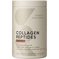 Sports Research Collagen Peptides - Hydrolyzed Type 1 & 3 Collagen Powder Protein Supplement for Hea