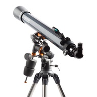 Celestron AstroMaster 90EQ 90/1000mm F/11 กล้องโทรทรรศน์ดาราศาสตร์มืออาชีพหักเหของนิวตันพร้อม CG-3 Equatorial Mount