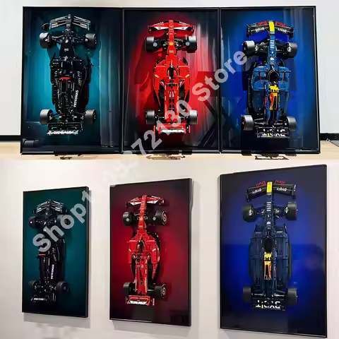 NEW Wall Mount Display for LEGO 42171 Mercedes-AMG F1 W14 E 42207 Ferrari SF-24 F1 42206 Red Bull Ra