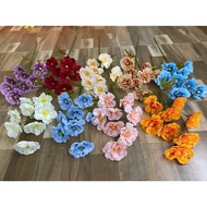 Fake Flowers, Decorative Events Flowers, Japanese Camellia Branches 8 Flowers High