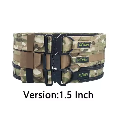 Ronin Style Tactical SENSHI Belt 【1.5 Inch】 Outdoor Military Hunting Double Layer Belt Molle System 