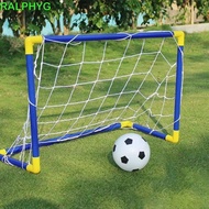 RALPHYG Soccer Goal Post Net Set, Foldable Removable Net Kids Soccer Goal, with Soccer Ball with Inf