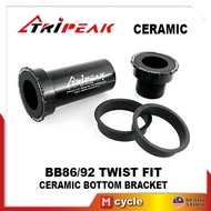 Tripeak Bb86 Bb92 Twist Fit Press Fit Twist Lock Ceramic Bottom Bracket Pressfit BB Road Bike MTB Canyon Giant Merida