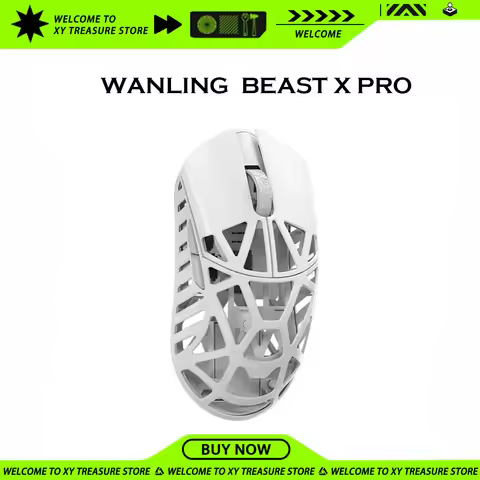 Wlmouse Beast X Pro Mouse Paw3950 8k Magnesium Alloy Dual Mode Wireless Lightweights E-sports Mouse 