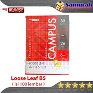 Loose Leaf B5 100 Large Striped BossBIG B5 Size Binder File Paper, 100 Sheets of Lines