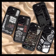 SS1155 Case For iphone 7G 8G 7G+ 8G+ X XS MAX XR 11 12 17 AIR PRO MAX Trendy Brand Label Sticker Cas