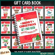 College Student Gift Ideas Festive Gift Card Album Colorful Spiral Christmas Gift Card Book Perfect 