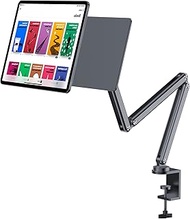 KU XIU Magnetic iPad Pro 12.9 Stand, Aluminum Alloy Foldable Arm Mount or Working, Multi-Node Adjust