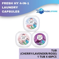 Fresh HY 4-in-1 Laundry Capsules 60pcs (Tub)