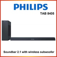 Philips B8405/10 Soundbar with Subwoofer Wireless (2.1 Channels, Bluetooth, 240 W, Dolby Atmos)