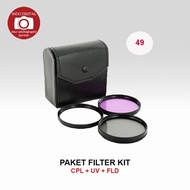 - FILTER KIT CPL+UV+FLD 49MM