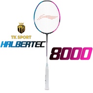 Lining Halbertec 8000 Full Carbon pre-tensioned badminton racket 11kg Max 12kg with handle and carry