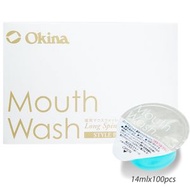 Okina - 便攜顆粒裝漱口水 14ml x 100粒 薄荷味 (藍) - 00448(平行進口)