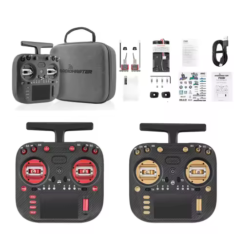 Radiomaster TX15 MAX Remote Control ExpressLRS AG02 CNC HALL GIMBAL LR1121 3.5inch Color Touchscreen