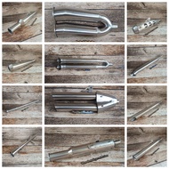 Custom exhaust for japstyle motorbikes Tiger megapro gl scorpio byson thunder