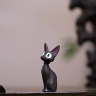 Yixing Zisha Tea Pet [Jiji Cat Little Black Cat] Premium Tea Pet Ornaments Can Raise Tea Table Tea C
